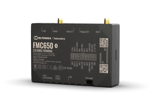 Teltonika FMB650 2 SIM RS232 GPS Tracker 4G LTE Cat 1 for advanced applications with high capacity battery backup and external antennas - Image 3