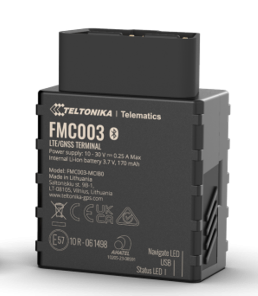 Teltonika FMC003 OBD 4G GPS Tracker - CAN BUS Reading - Read engine RPM, Fuel level, Fault Codes etc