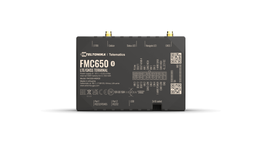 Teltonika FMC650 -4G LTE Cat 1 tracker for advanced applications high capacity backup battery and external antennas - Image 2